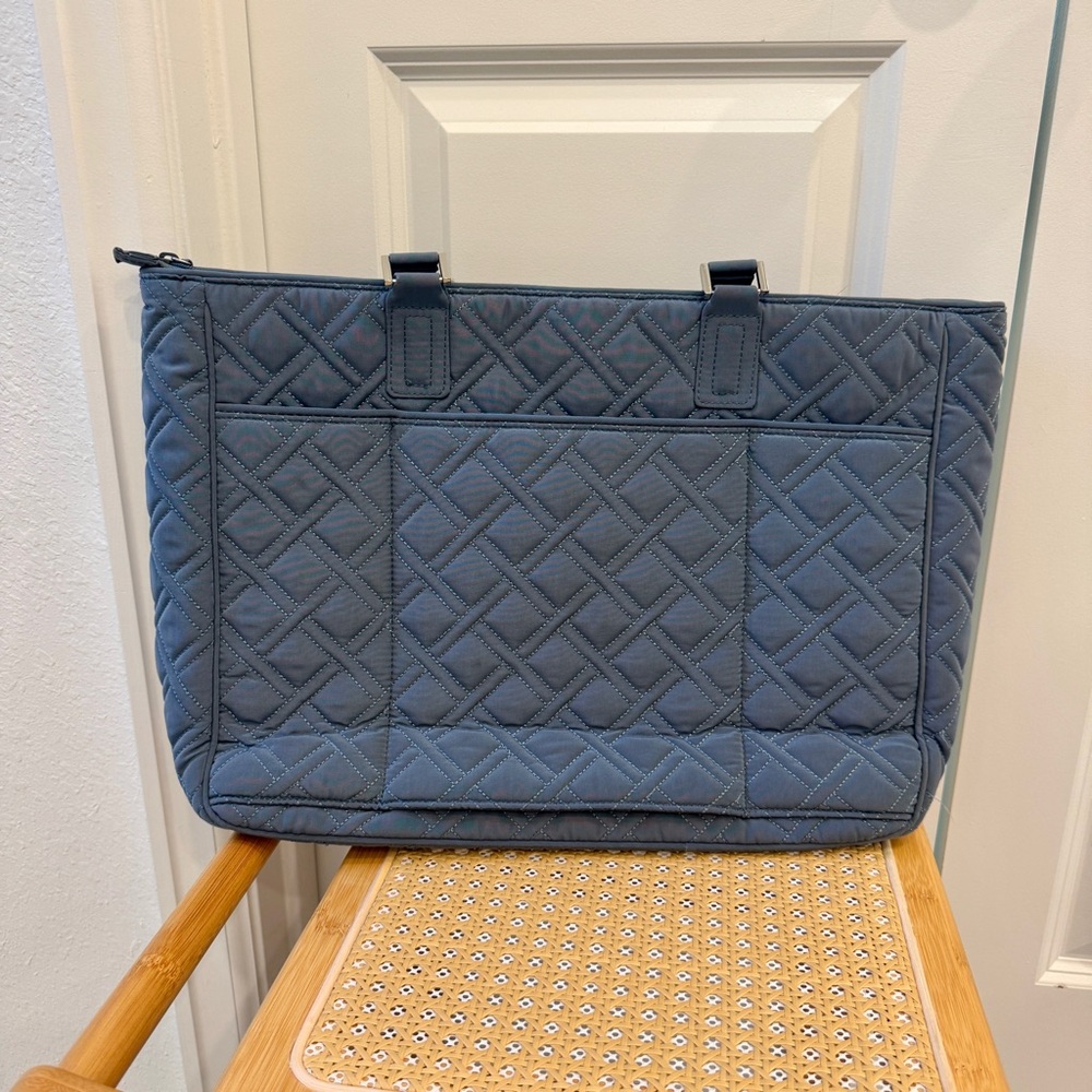 Vera Bradley Gray Commuter Tote - Picture 2 of 8